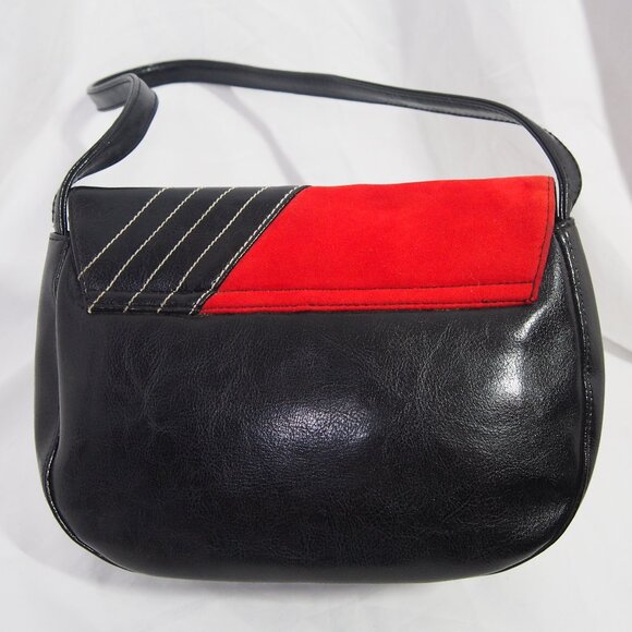 Victorias Secret Black/Red Satchel Shoulder Bag, Vintage, Y2K - Picture 3 of 15